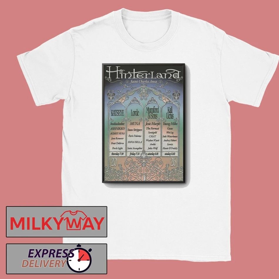 Hinterland St. Charles Iowa Jul 30-Aug 2 2026 Poster shirt
