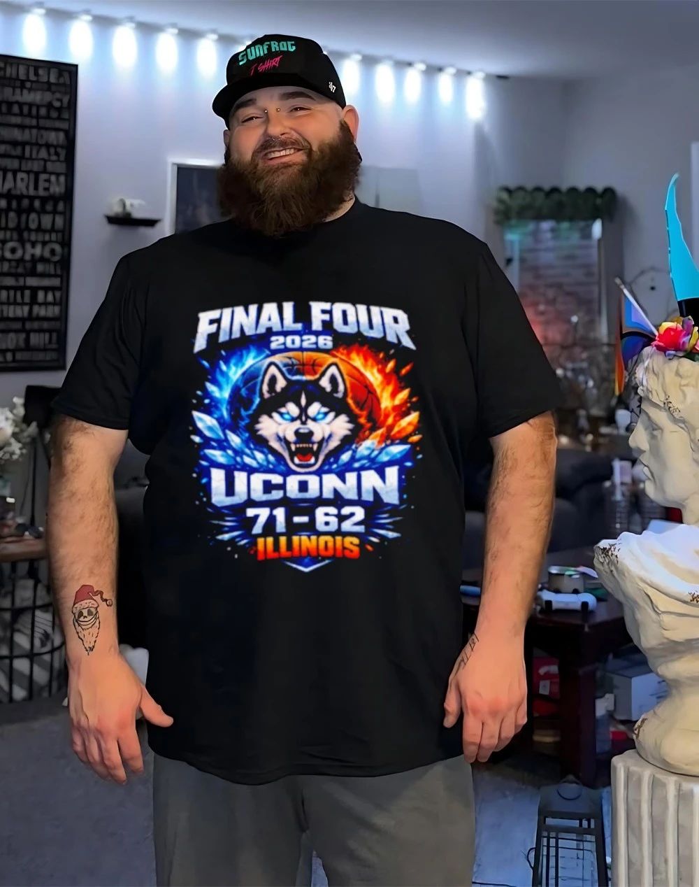 UConn Huskies Final Four 2026 Victory Illinois 71-62 men basketball shirt