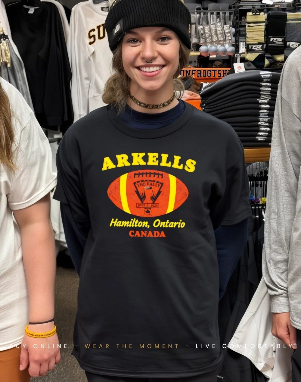 Arkells The Rally Football Event Hamilton Ontario Canada shirt
