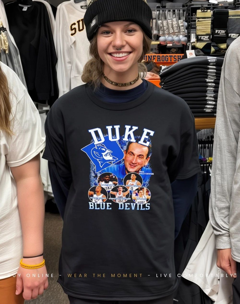 Tommy McBuckets Duke Blue Devil Shirt