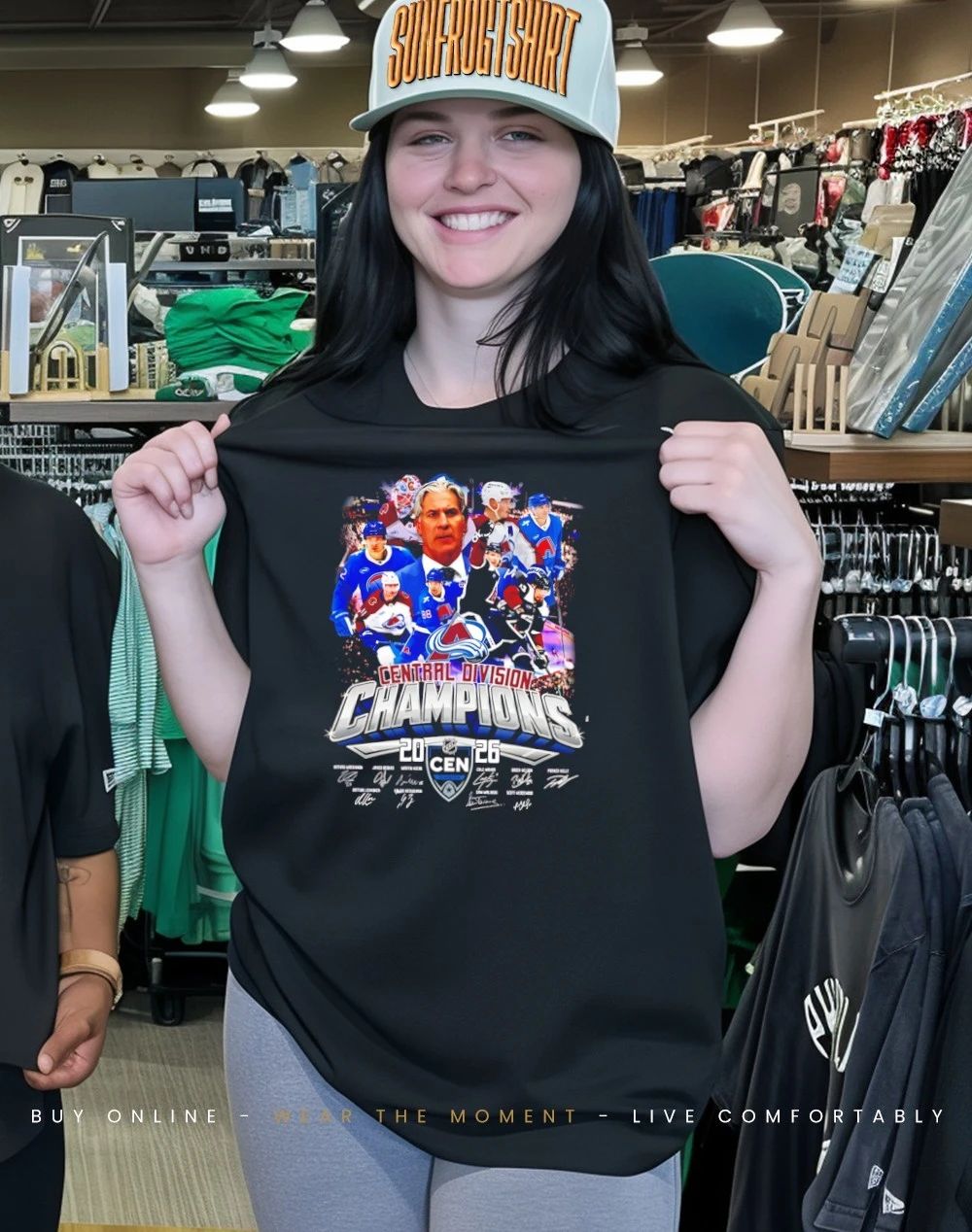 Colorado Avalanche 2026 Central Division Champions signatures shirt