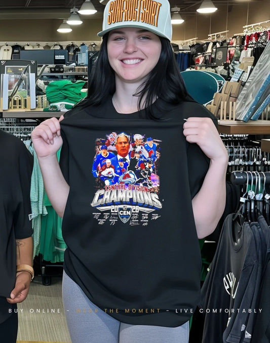 Colorado Avalanche 2026 Central Division Champions signatures shirt