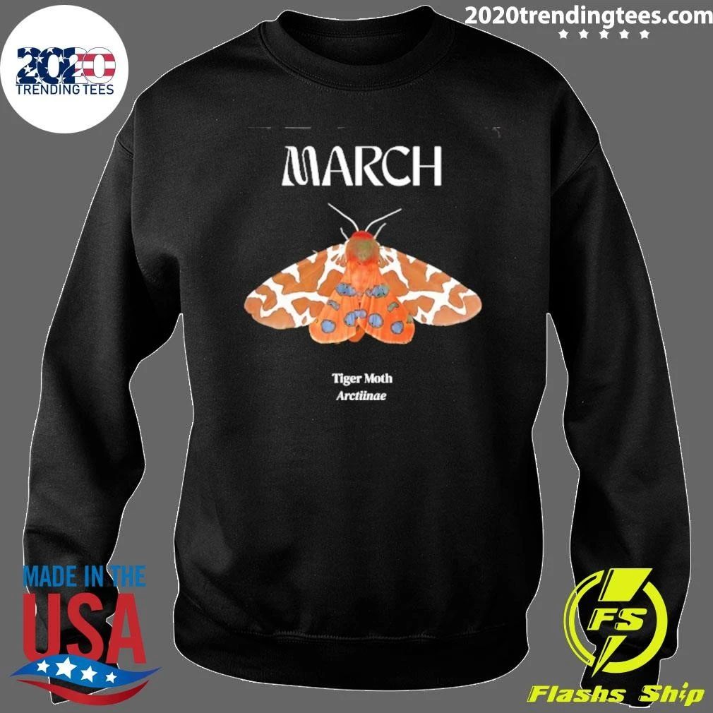 March Tiger Moth Arctiinae Entomology Shirt