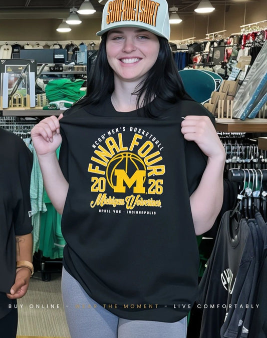 Michigan Wolverines 2026 NCAA Men’s Basketball Tournament March Madness Final Four logo shirt