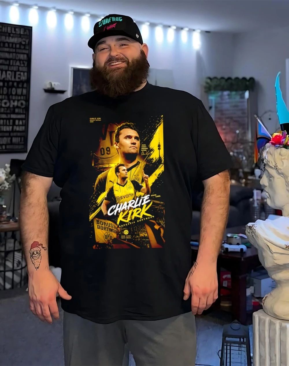 Charlie Kirk Borussia Dortmund faith family freedom future signature shirt