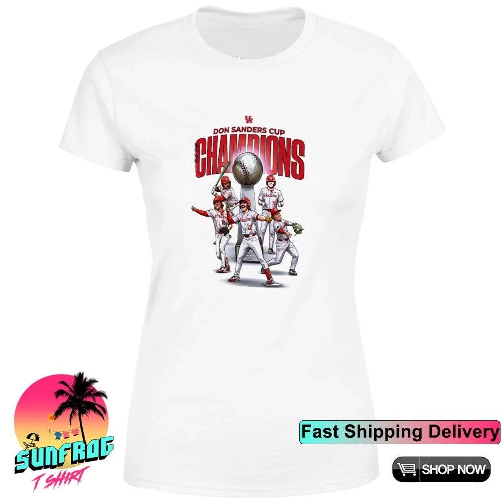 Houston Cougars baseball Don Sanders Cup Champions shirt