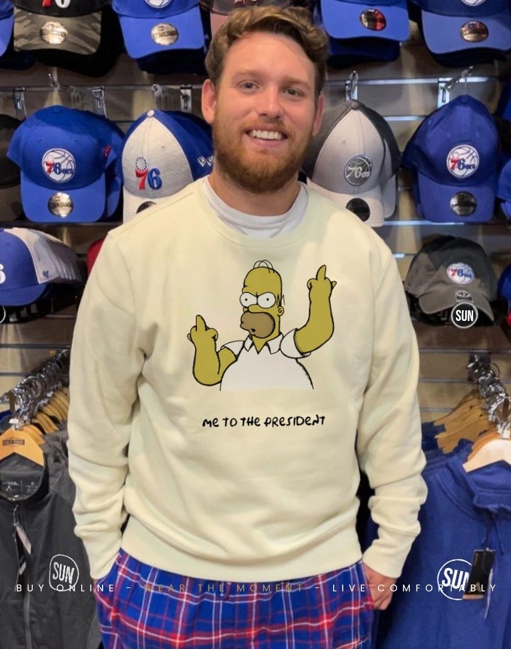 Homer Simpson middle finger me to the president shirt