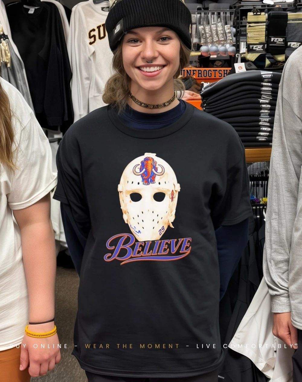 Believe Mask Utah Mammoth shirt