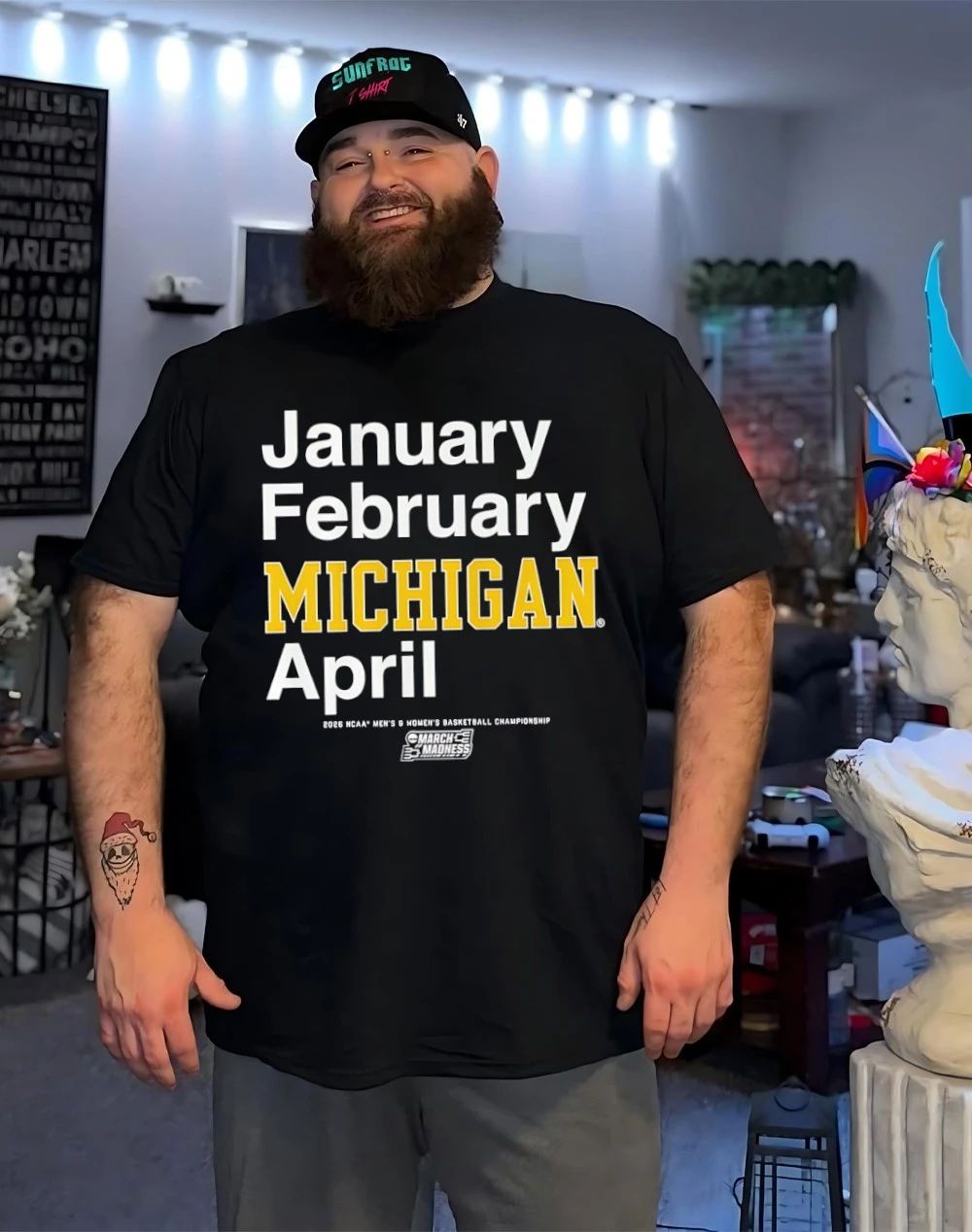 Michigan Wolverines MBB & WBB 2026 March Madness Month January February Michigan April shirt