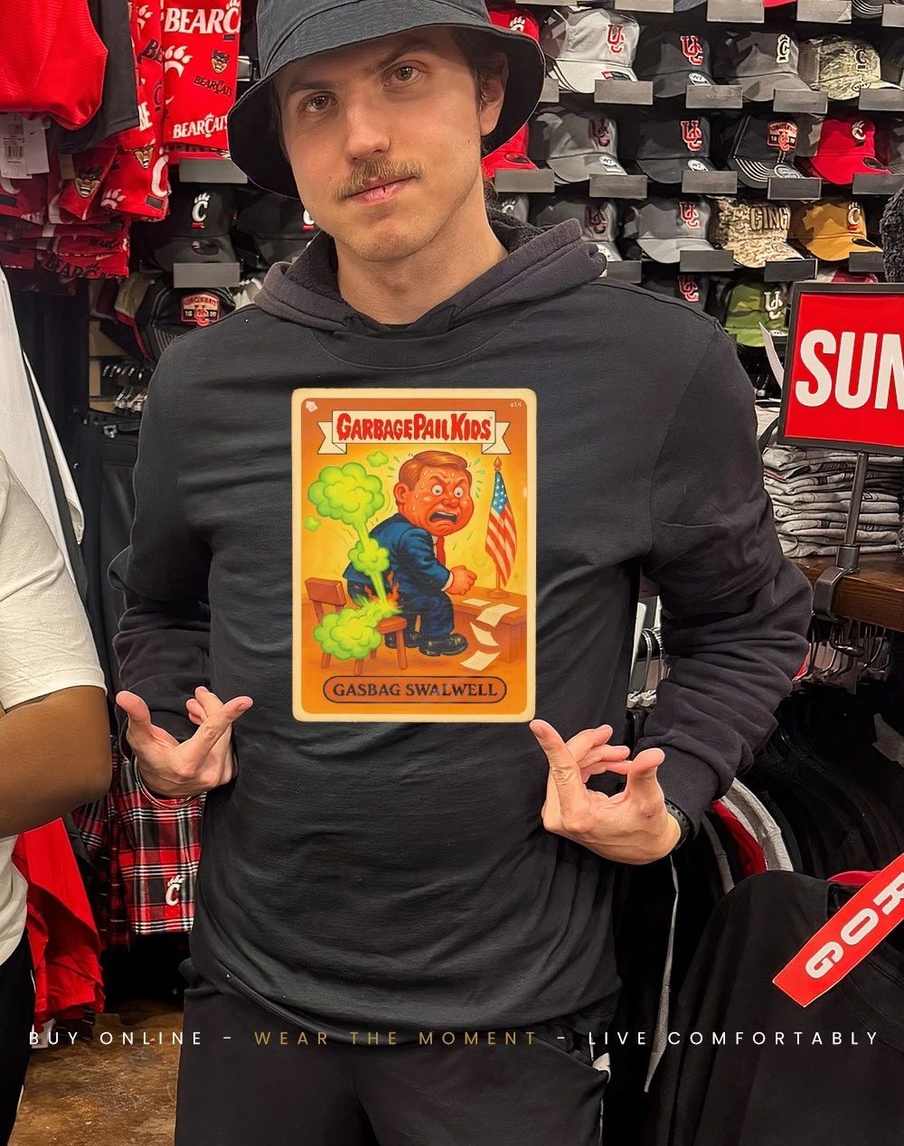 Garbage Pail Kids gasbag Eric Swalwell shirt