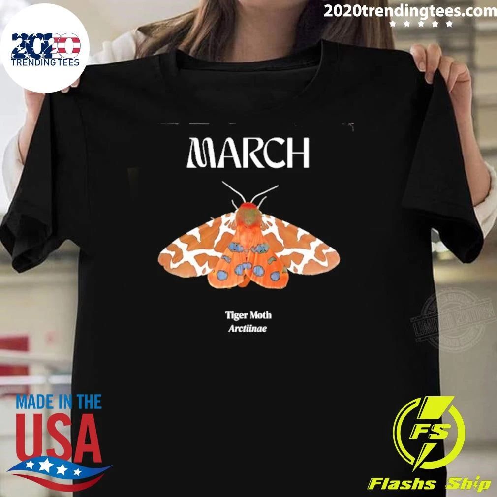 March Tiger Moth Arctiinae Entomology Shirt
