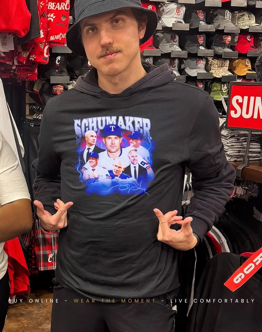 Texas Rangers Skip Schumaker Concert graphic shirt