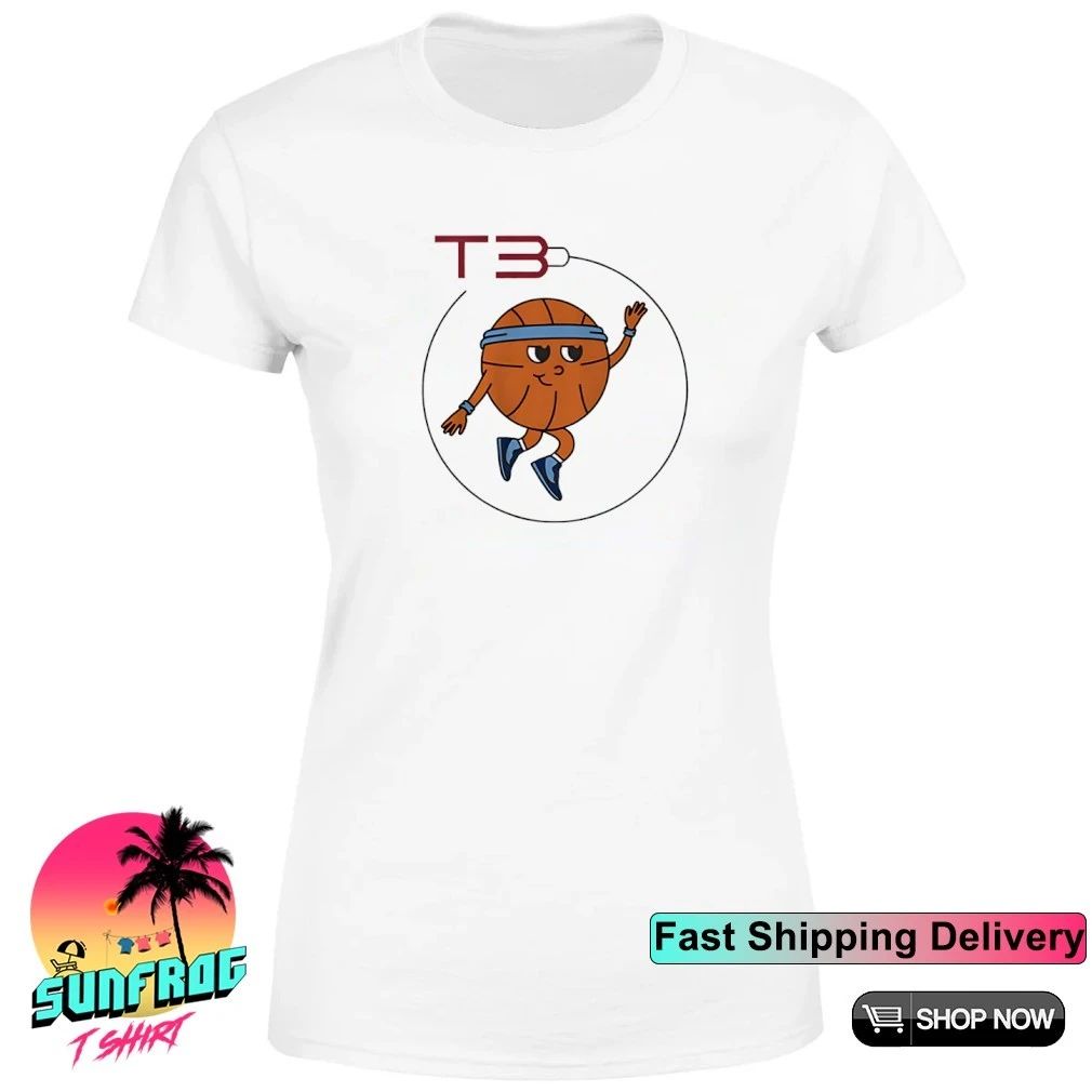 T3 Basketball Logo icon shirt