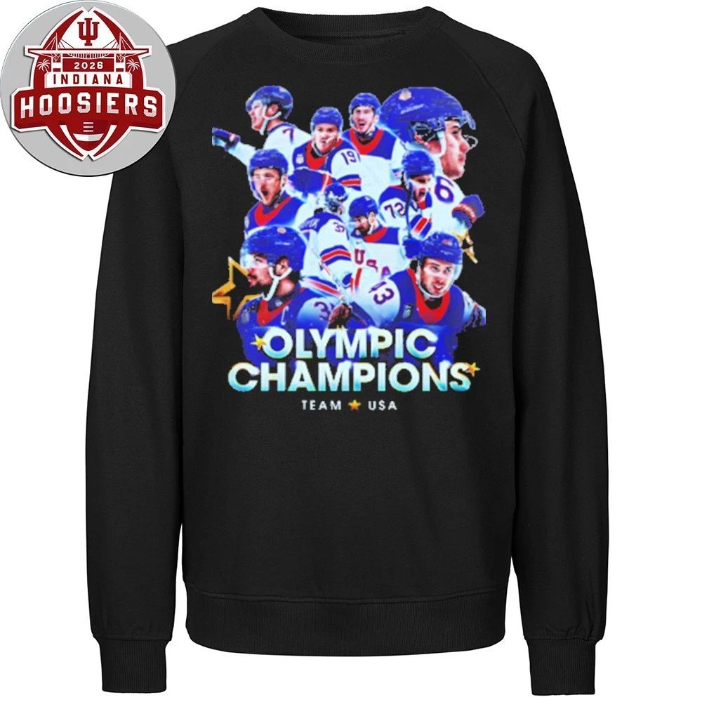Usa Men’s Olympic Hockey Team Winter Olympic Milano Cortina 2026 Gold Medal Champions T-Shirt