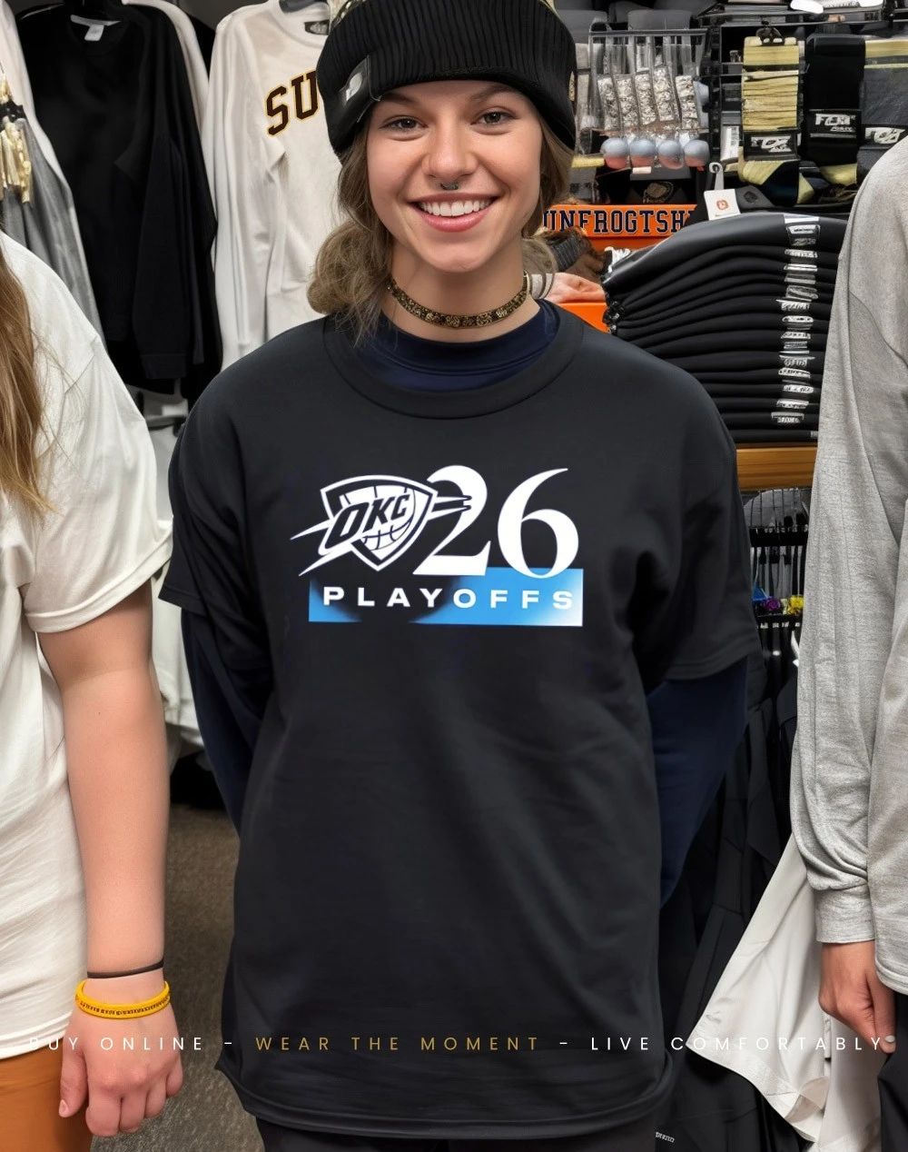 OKC Thunder 2026 NBA Playoffs Gradient shirt