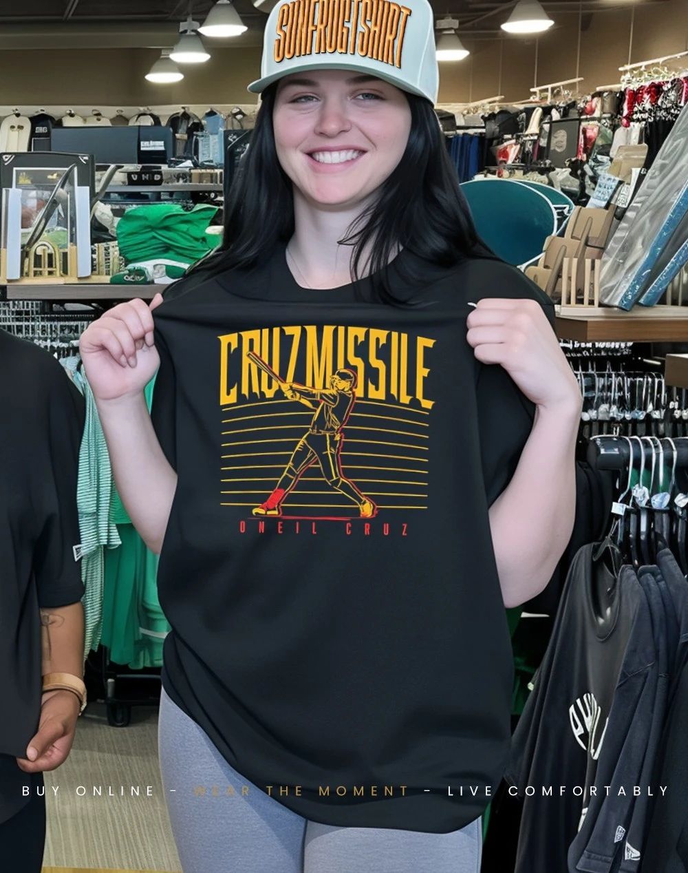 Oneil cruz hitting missile homered off the top of the foul pole shirt