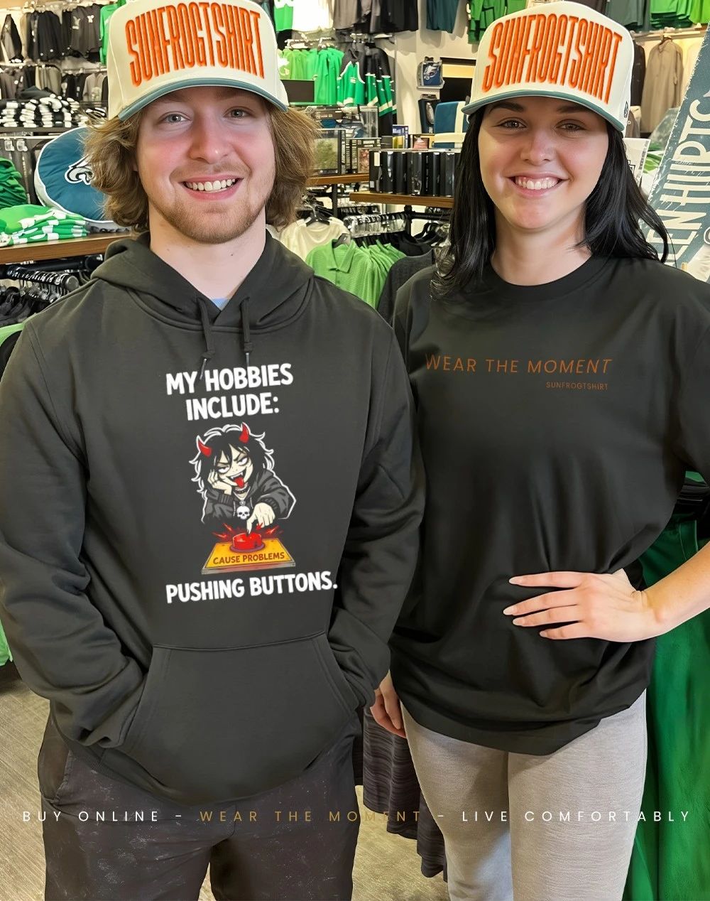 Devil my hobbies include pushing cause problems buttons shirt