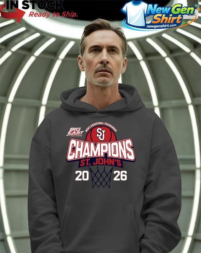 St. John’s Red Storm 2026 Big East Men’s Basketball Tournament Champions Shirt