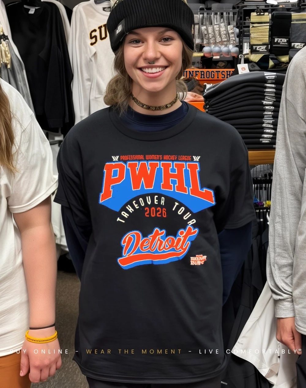 PWHL Takeover Tour Detroit 2026 shirt