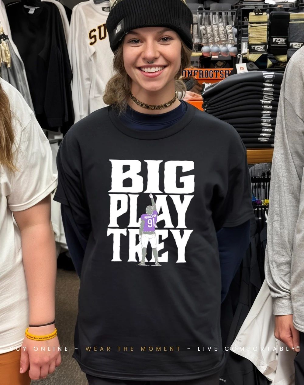 Trey Hendrickson Big Play Trey Baltimore Ravens cartoon shirt