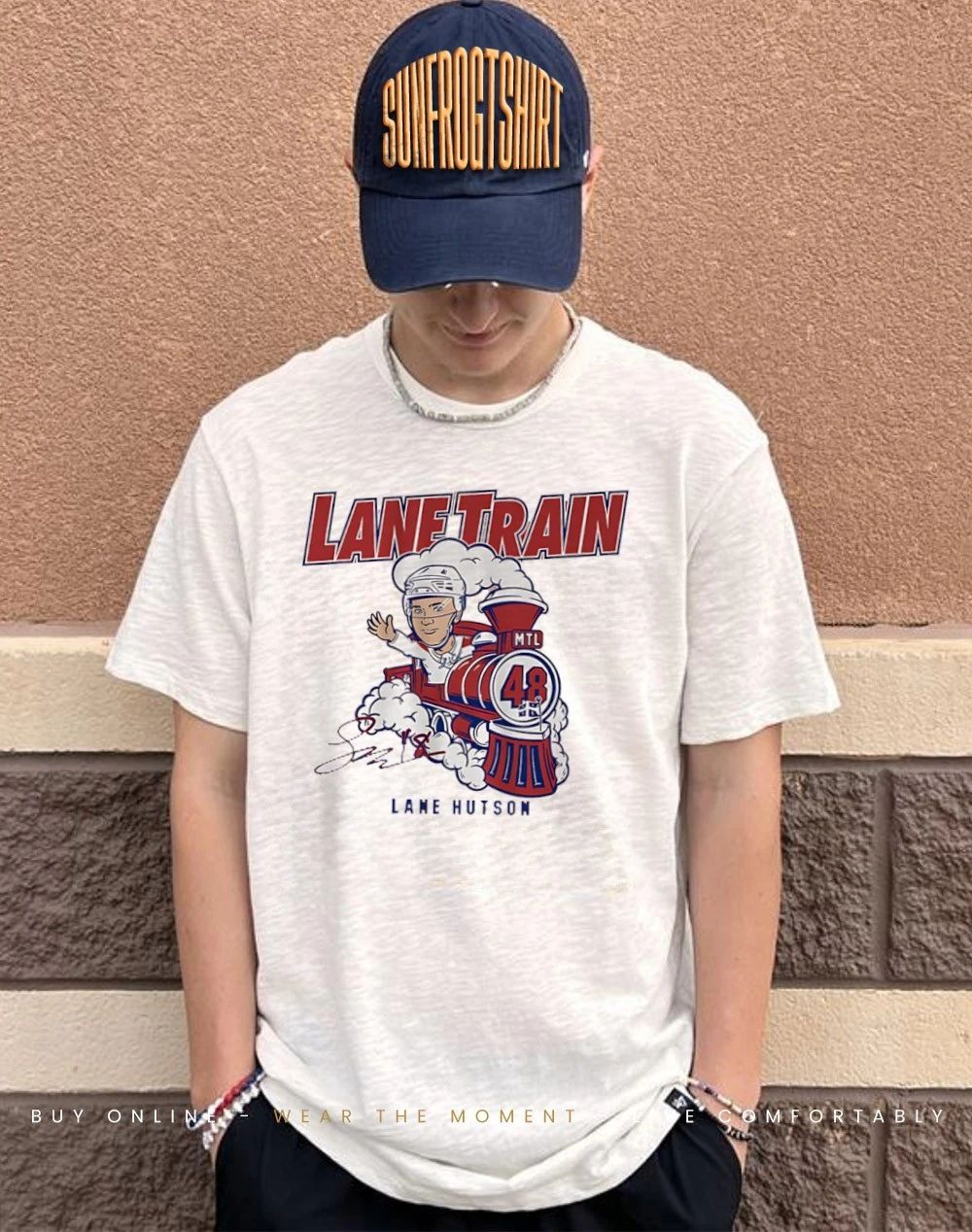 Lane Hutson Montreal Canadiens Lane Train signature shirt