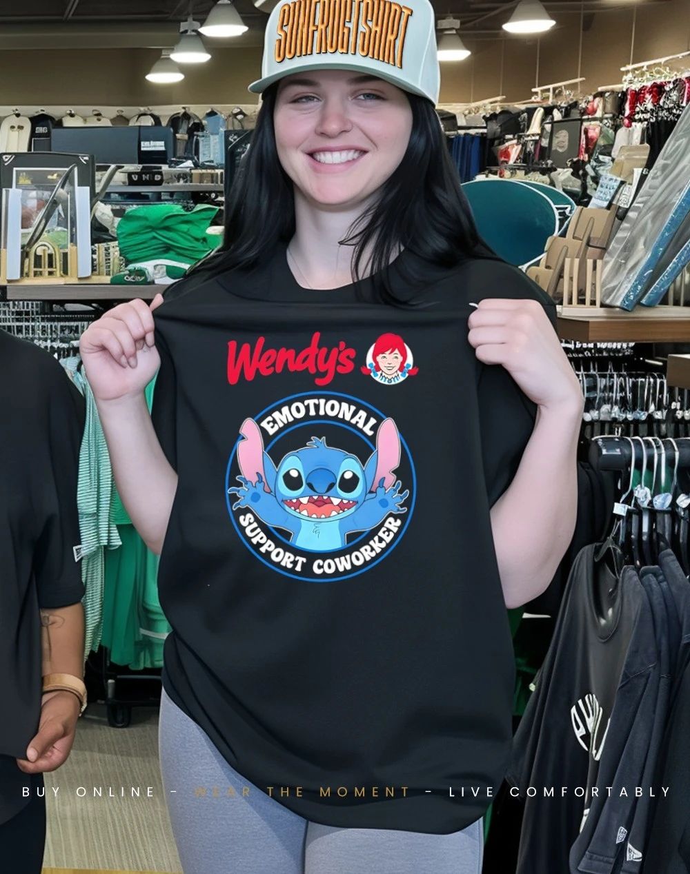 Wendy’s emotional support coworker Bluey shirt