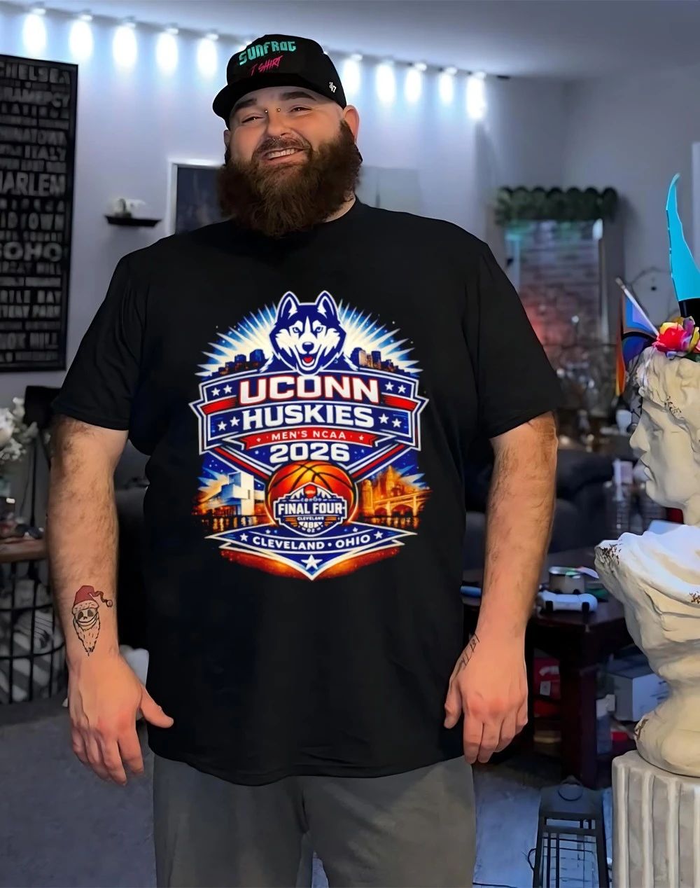 Uconn Huskies Men’s Basketball Final Four 2026 Cleveland Ohio graphic shirt