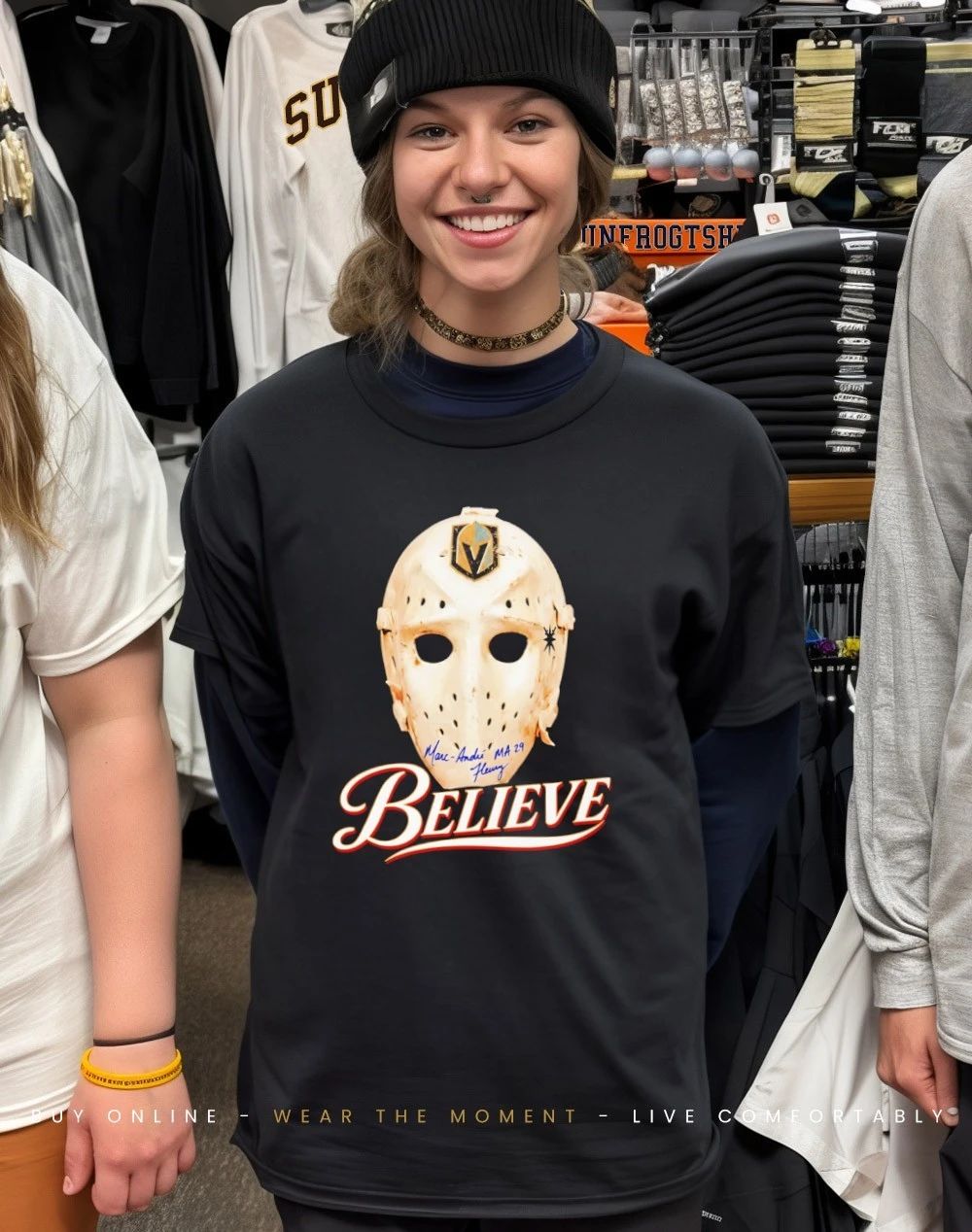 Believe Mask Vegas Golden Knights shirt