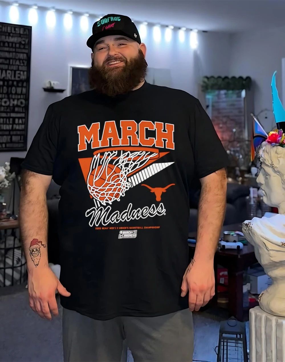 Texas Longhorns MBB & WBB 2026 March Madness Retro Swish shirt