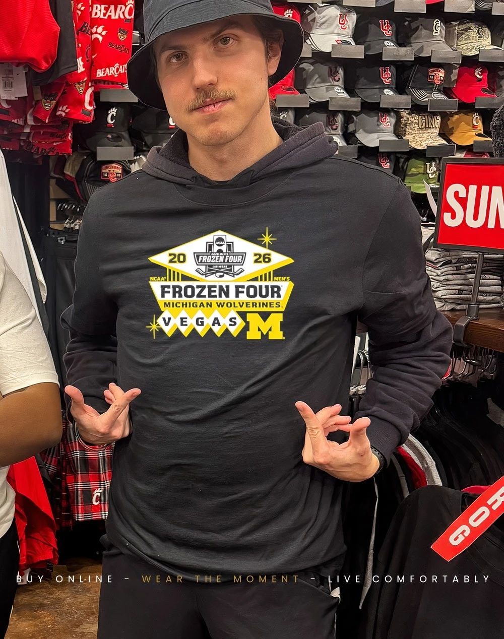 Michigan Wolverines 2026 Men’s Ice Hockey Frozen Four Bound shirt