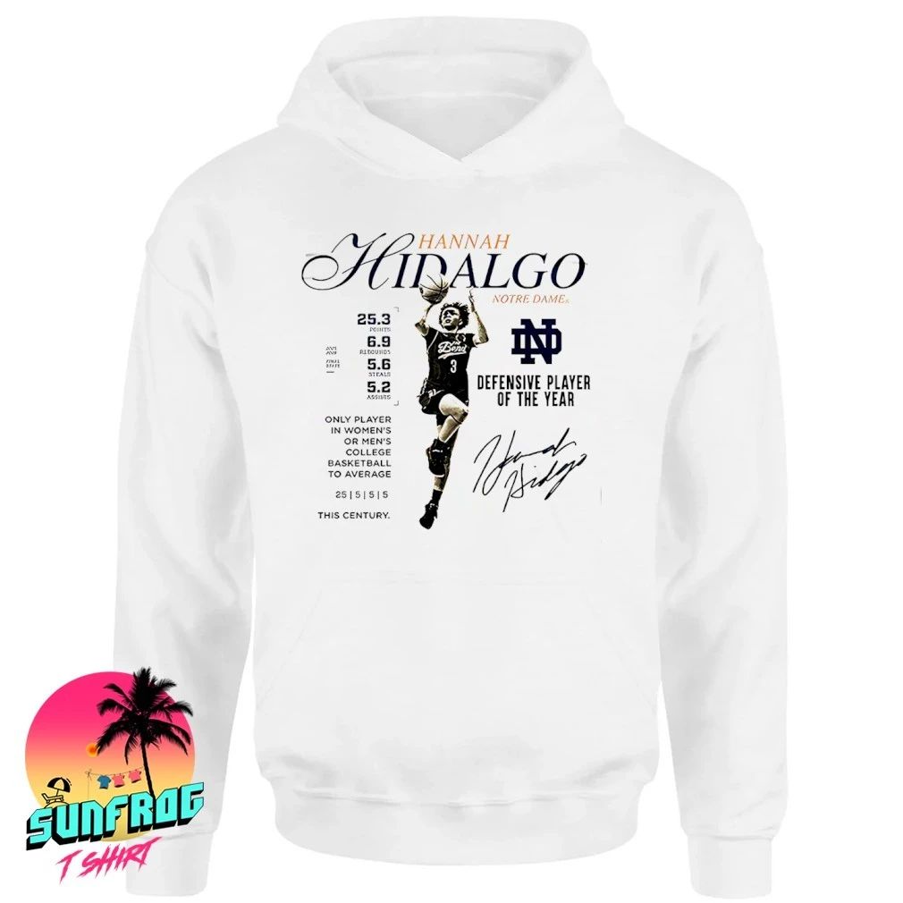 Hannah Hidalgo Defensive Player of the Year 2026 signature shirt