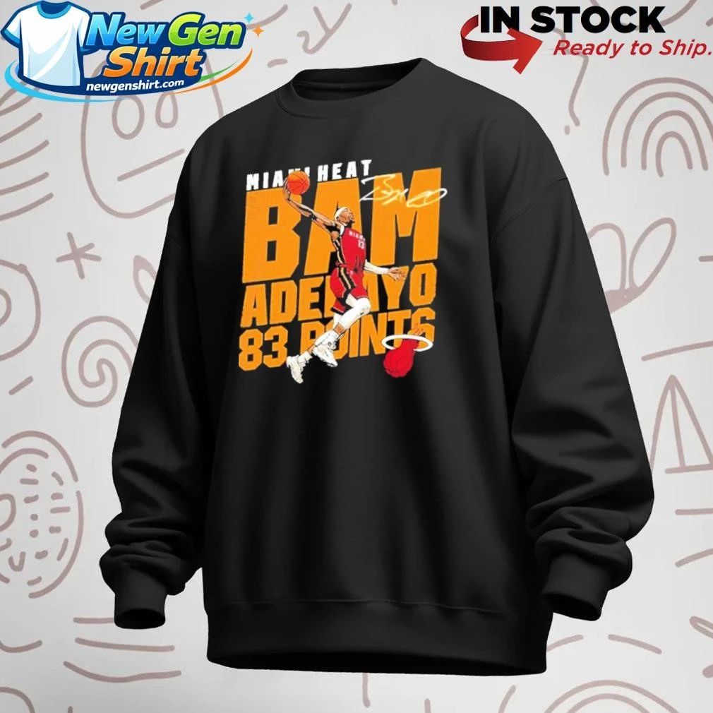Bam Adebayo Miami Heat Adebayo 83 Points Shirt