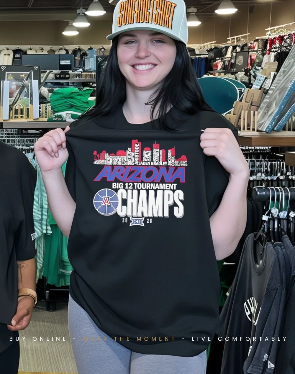 Arizona Wildcats 2026 Big 12 Conference Tournament Champions City Skyline shirt