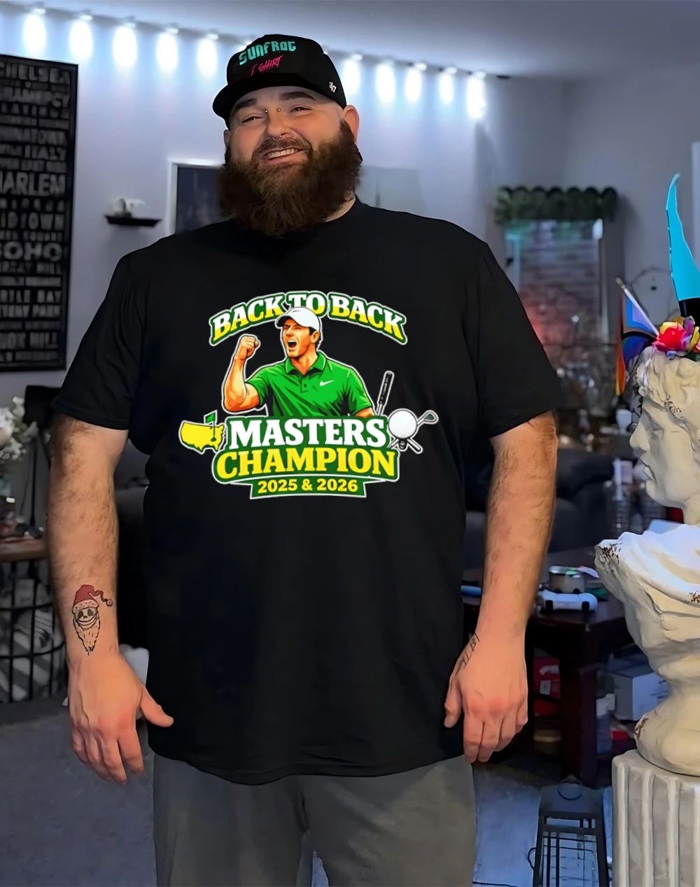 Rory McIlroy back to back Masters champion 2025 2026 shirt