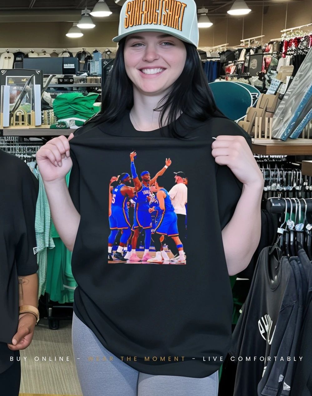 Shai Gilgeous-Alexander OKC Thunder 2026 celebration graphic shirt