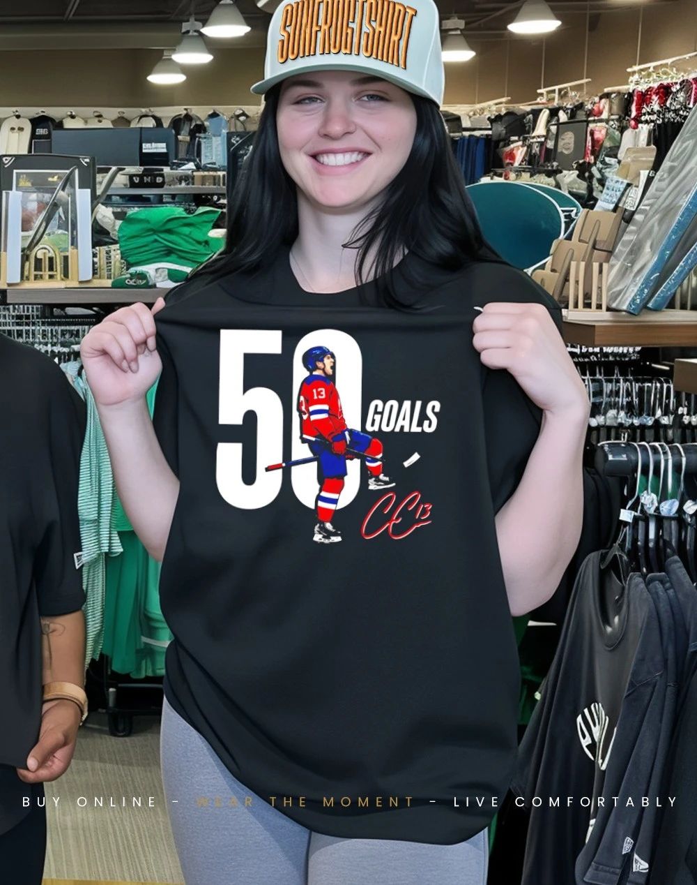 Cole Caufield Montreal Canadiens 50 Goals signature shirt