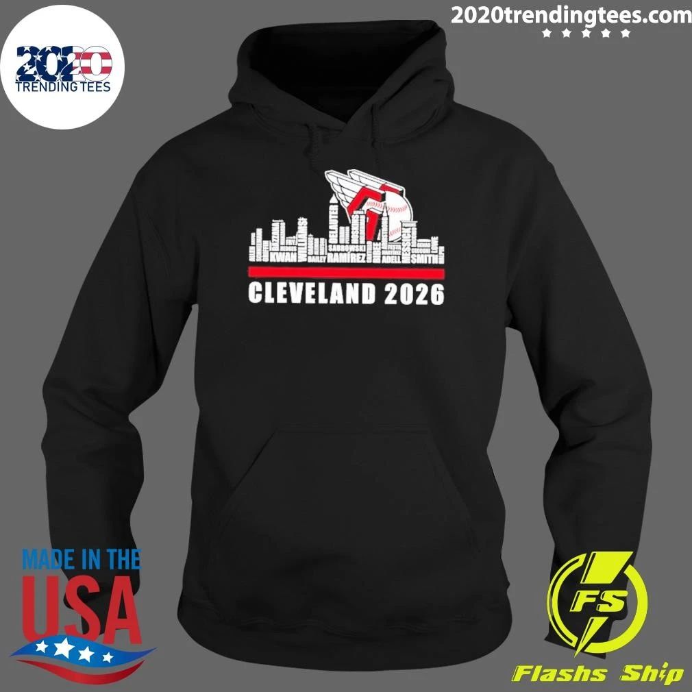 Cleveland Guardians 2026 Baseball Players Name Skyline Shirt
