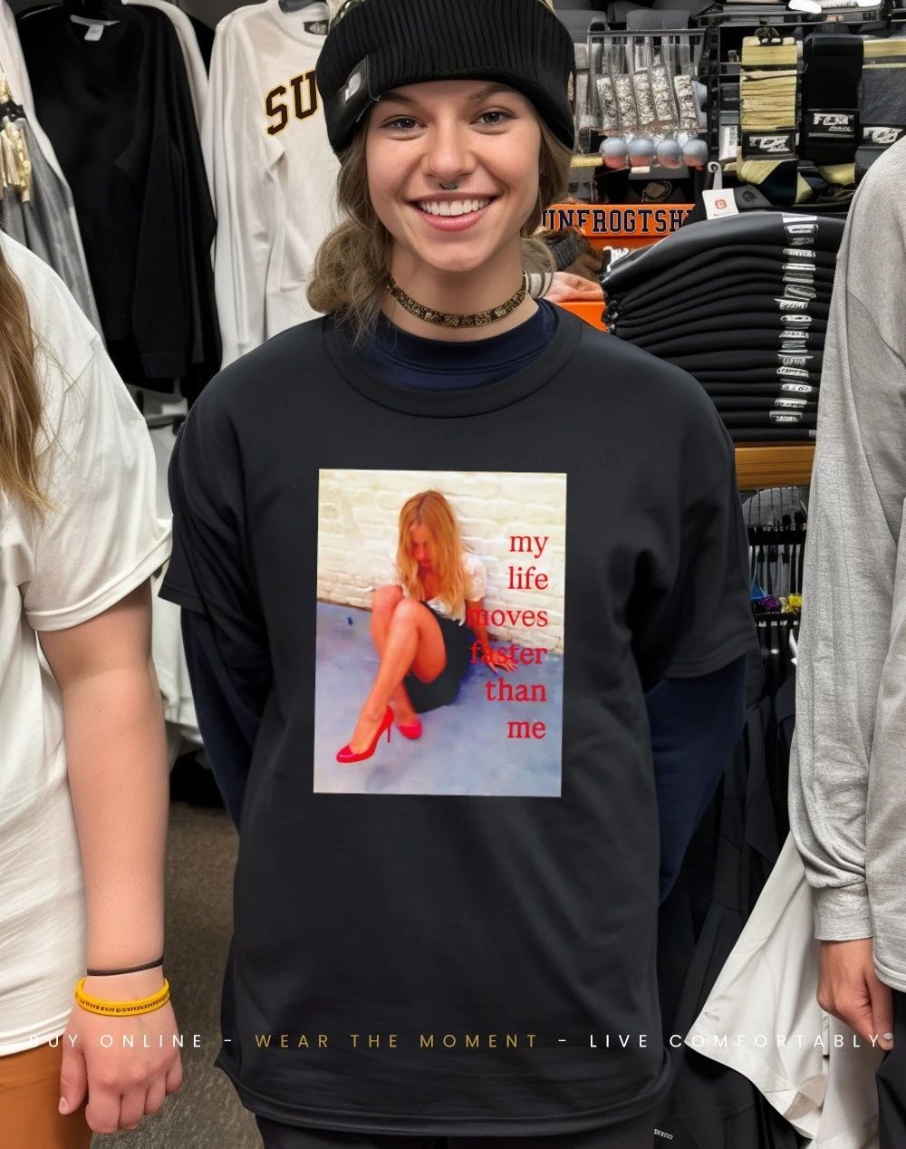My Life Moves Faster Than Me shirt