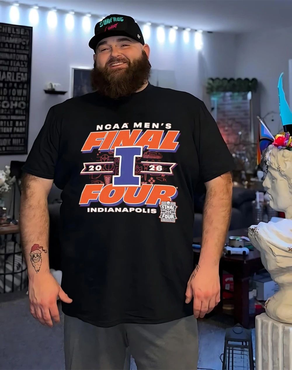 Illinois Fighting Illini NCAA Men’s Basketball March Madness Final Four 2026 icon shirt