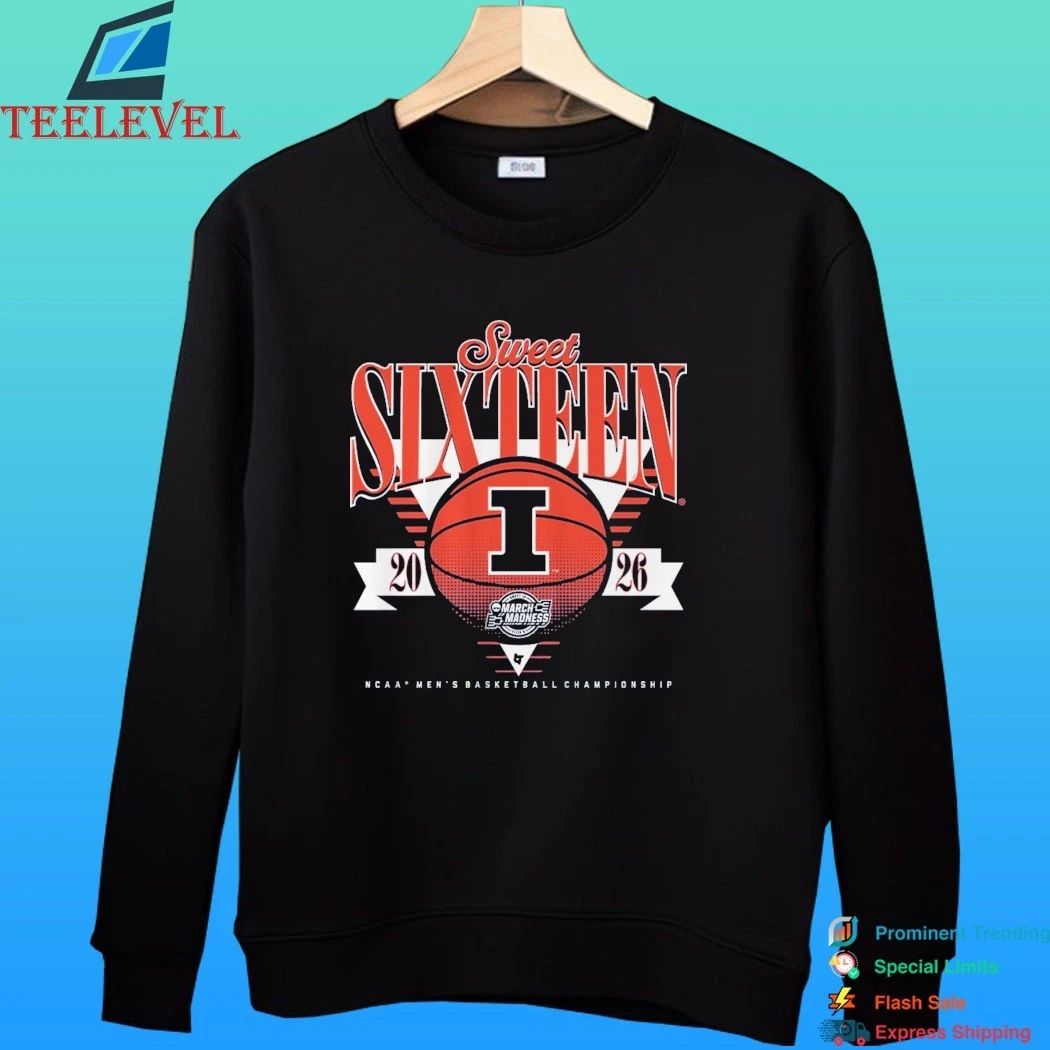 Illinois Fighting Illini Mbb 2026 Sweet Sixteen March Madness Ncaa Men’s Basketball Championship Shirt