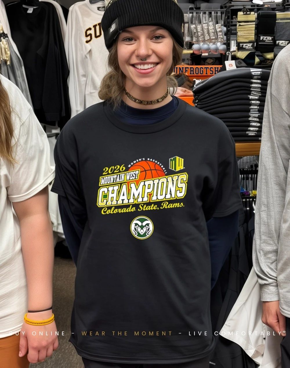 Colorado State Rams Women’s Basketball 2026 Mountain West Tournament Champions shirt