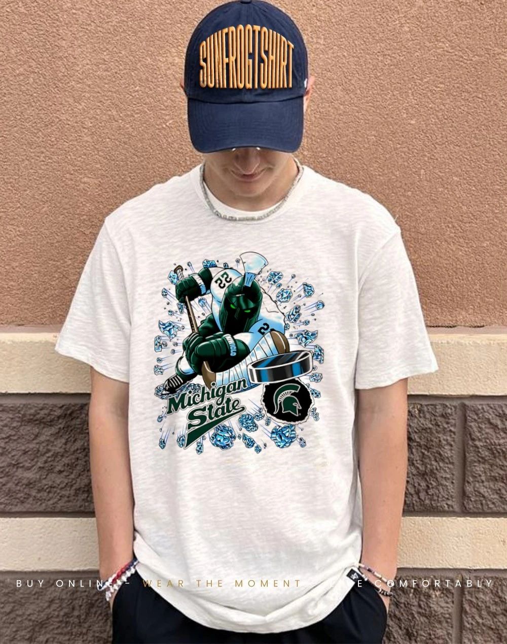 Michigan State Spartans Porter Martone player cartoon shirt