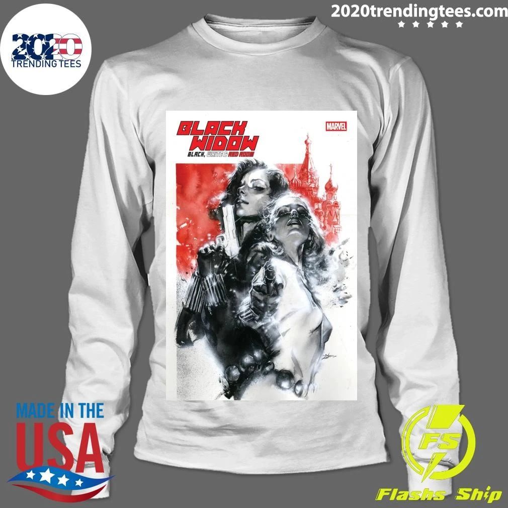 Black Widow Black, White & Red Room Signature Shirt