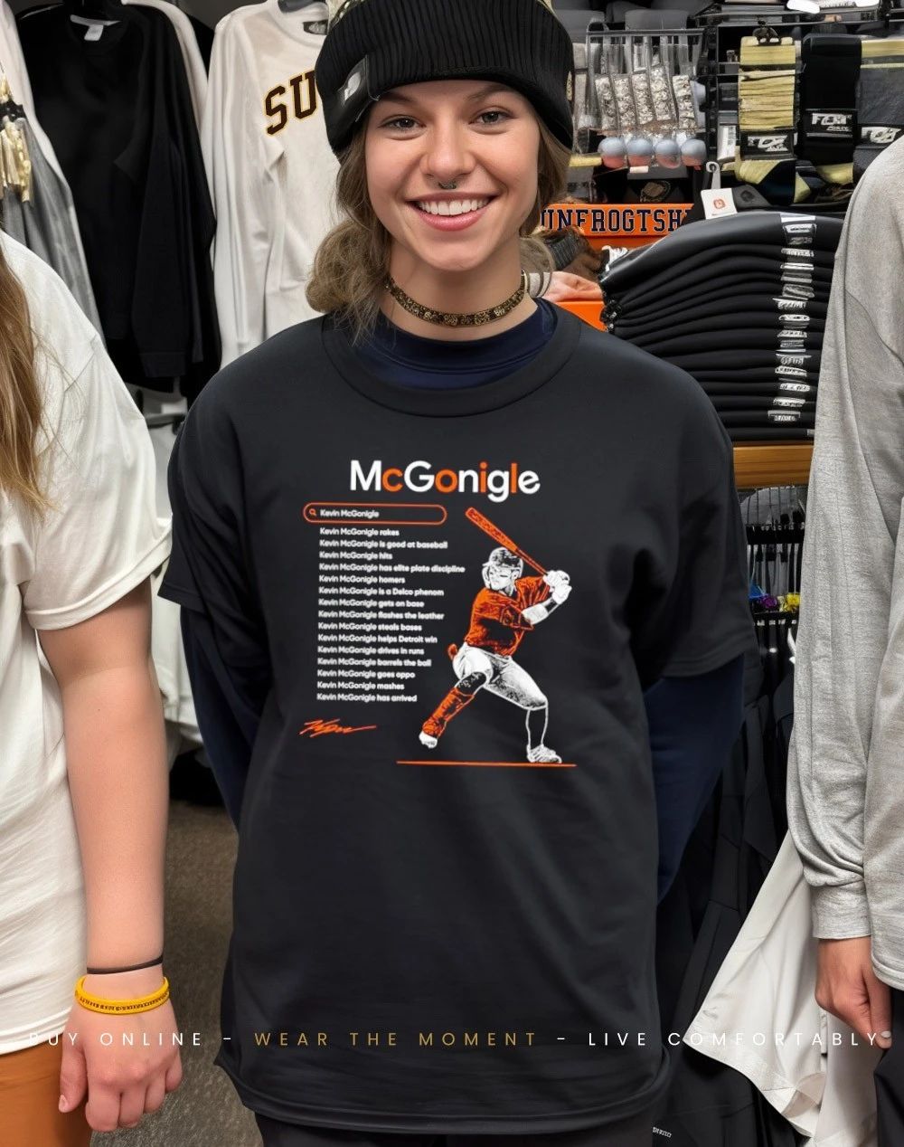 Kevin McGonigle Detroit Tigers baseball signature shirt