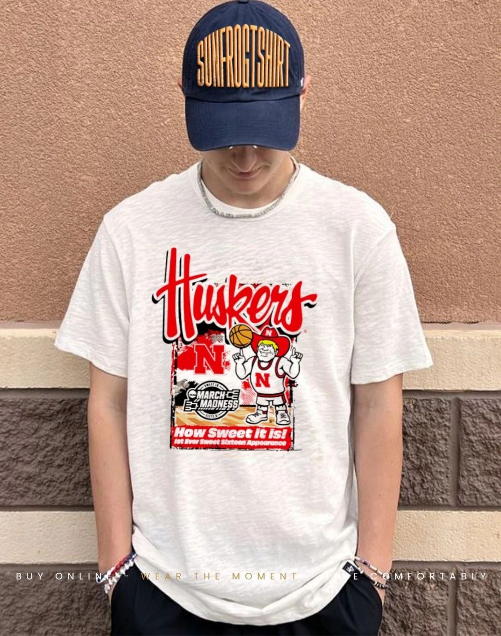 Nebraska Cornhuskers 2026 NCAA March Madness First Ever Sweet 16 how sweet it is shirt