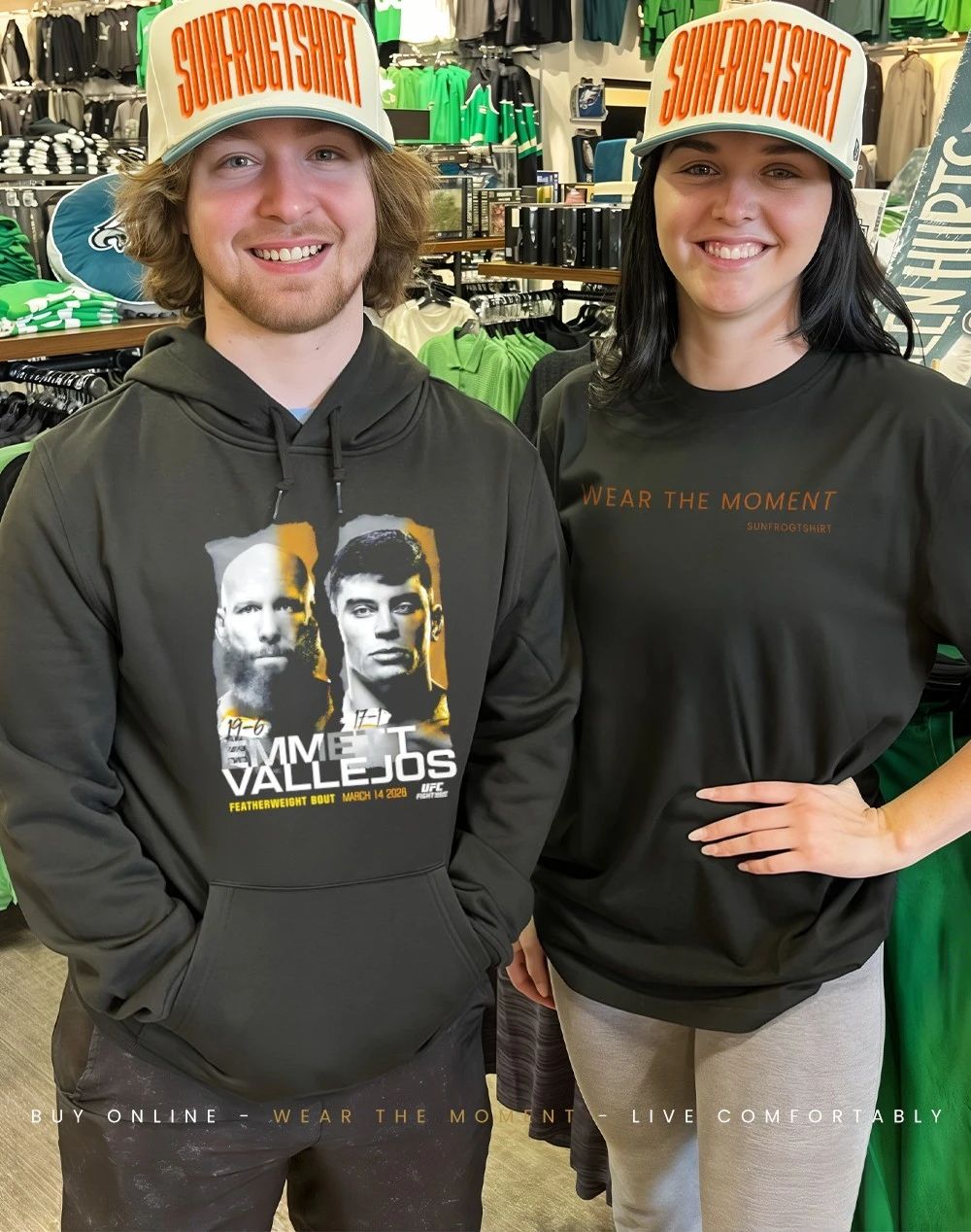UFC Fight Night Emmett Vs Vallejos Match Up 2026 shirt