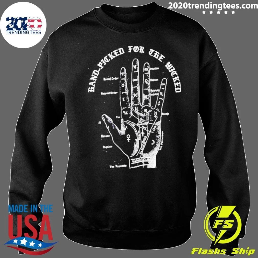 Hand-picked For The Wicked Palmistry Hand Shirt