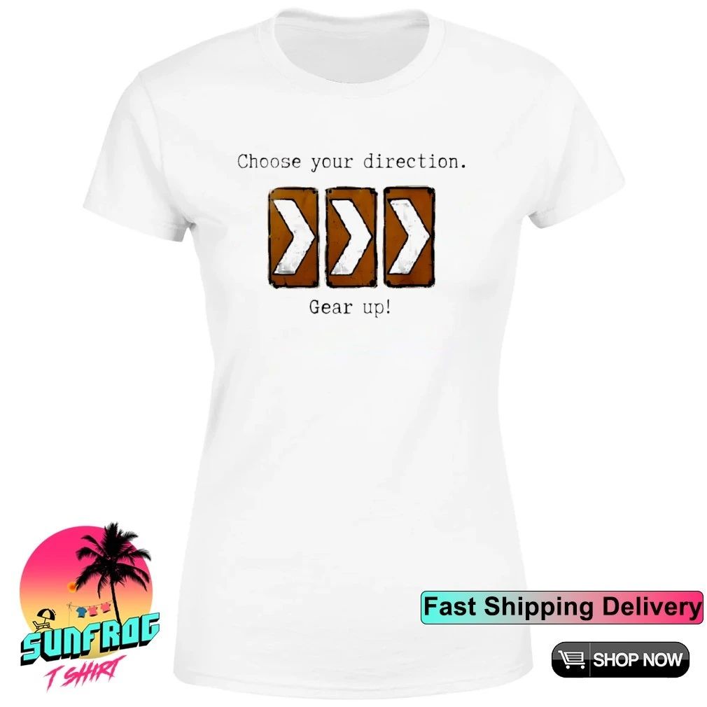 Choose Your Direction Gear Up Minimalist Menswear shirt