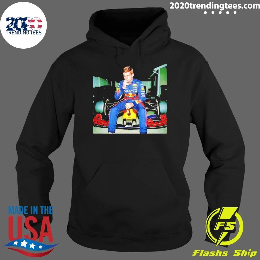 Max Verstappen Car Smoking And Beer Shirt