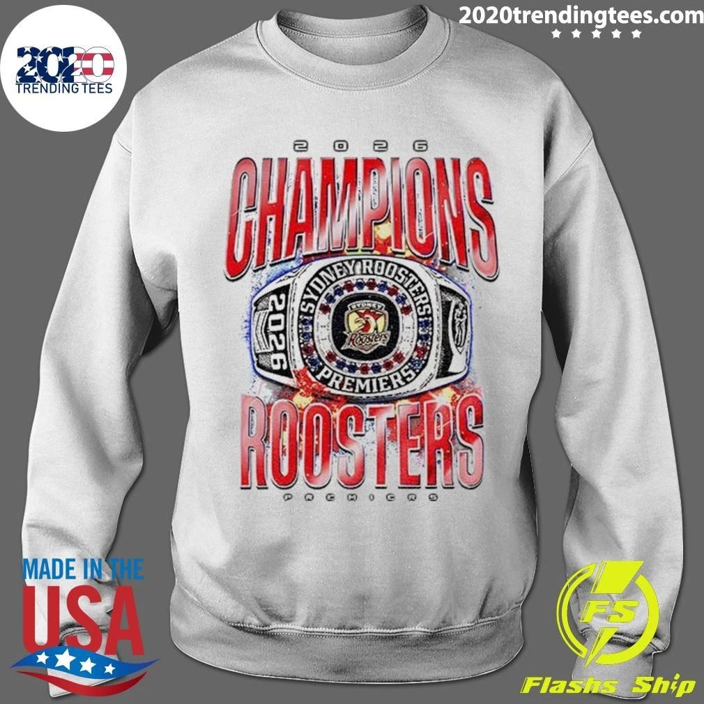 Sydney Rooster 2026 Champions Ring Graphic Shirt